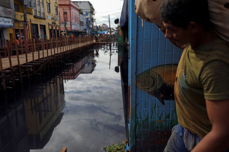 Flooded towns in Amazonas state