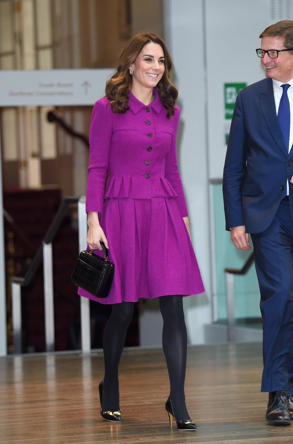 Kate visits London's Royal Opera House on Jan. 16.