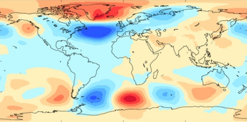 A Met Office graphic showing the latest Sudden Stratospheric Warming event. (Met Office)