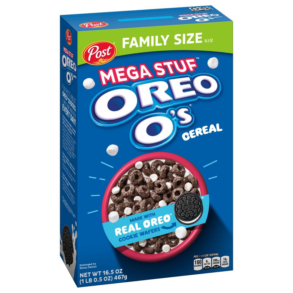 Mega Stuf Oreo O's cereal is available at Walmart while supplies last.