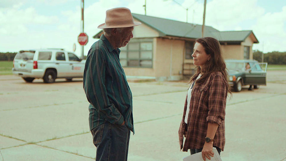 Morgan Freeman and Juliette Binoche in Paradise Highway - Credit: Courtesy of Lionsgate