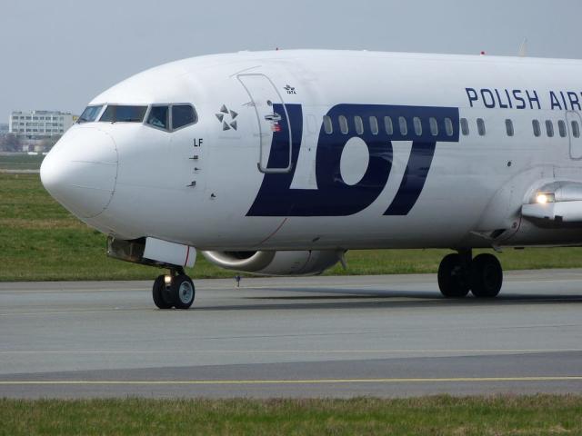 LOT POLISH AIRLINES ONE OF THREE ANCHOR AIRLINES AT NEW YORK JFK