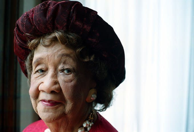 <a href="http://www.biography.com/people/dorothy-height-40743" target="_blank">Dr. Height</a> was regarded by President Barack Obama as "the godmother of the Civil Rights Movement.&rdquo;&nbsp;She served as the president of the National Council of Negro Women for over two decades and was instrumental in the integration of all YWCA centers in 1946.