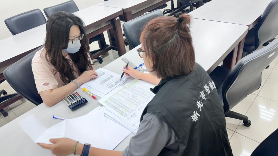 勞動檢查示意圖。   圖：新北市勞工局／提供