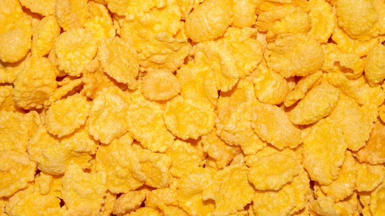 bright yellow cornflakes