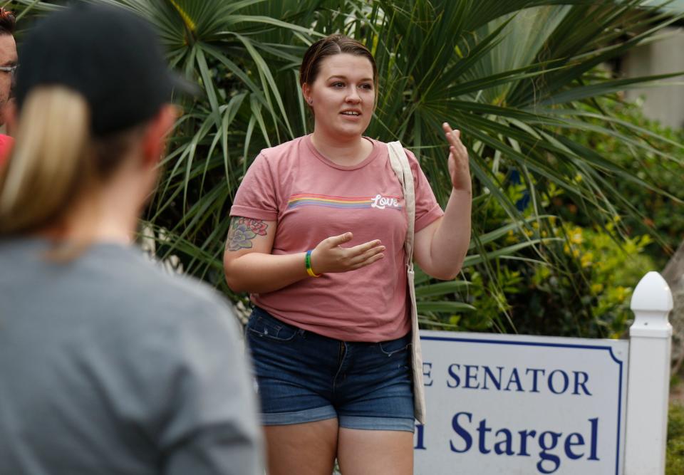 Taylor Aguilera of Lakeland serves as statewide organizing director for Floridians Protecting Freedom, the political group that led the petition drive for the proposed constitutional amendment. She said Monday's decisions were "bittersweet."