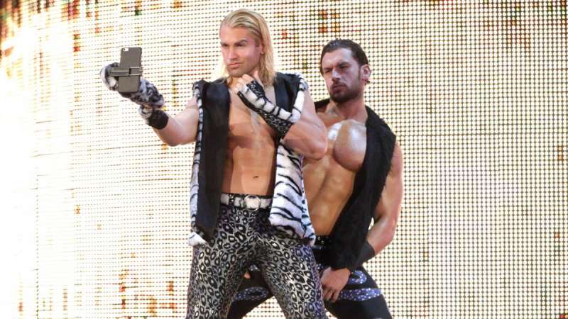 Tyler Breeze and Fandango, aka Breezango.