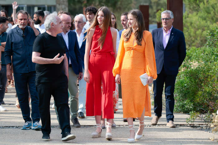 Encuentro de la Leonor y Sofía con Ferrán Adriá en El Bulli