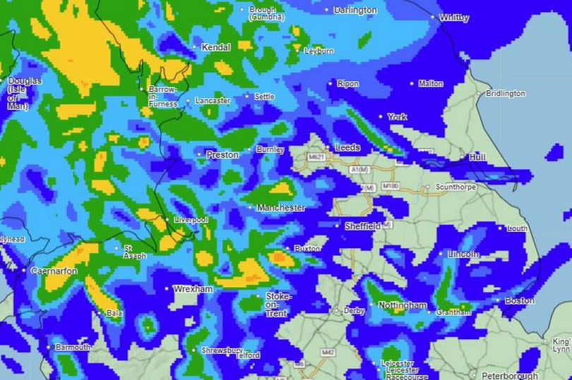 Persistent and heavy rain is forecast for today