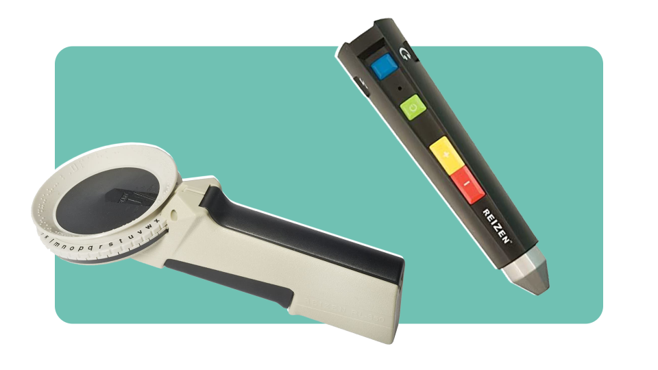 These two handheld devices from Reizen make print and braille more accessible than ever.