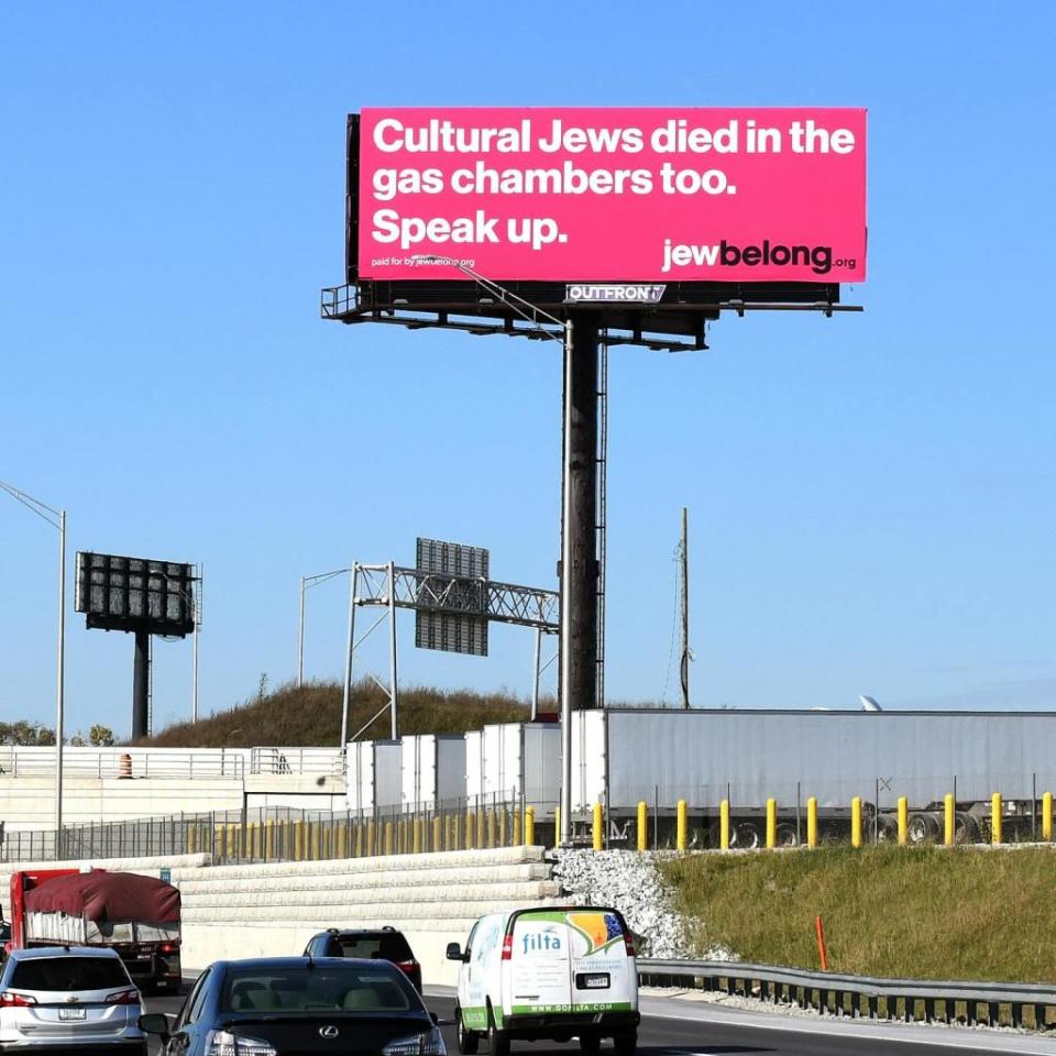 Many JewBelong ads across the country have been vandalized. JewBelong/Facebook