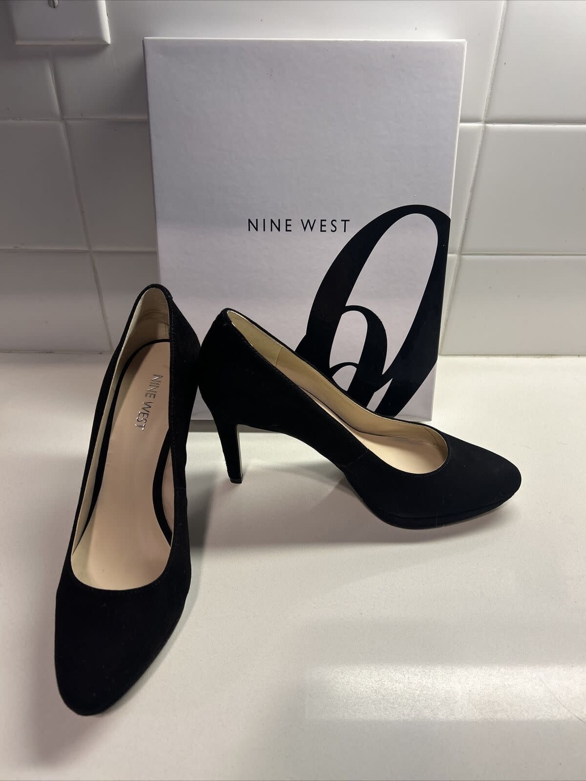 Nine West Black Suede Pumps with Box