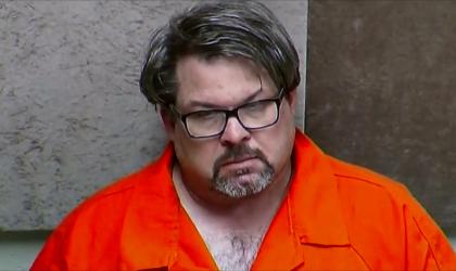 Uber driver Jason Dalton, suspected of killing six people and wounding two others, is seen on closed circuit television during his arraignment on Feb. 22.  (Kalamazoo County Court/Handout via Reuters TV)