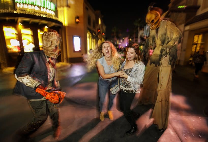 "Trick 'r Treat" scare zone at Universal Studios Hollywood's "Halloween Horror Nights" 2018.