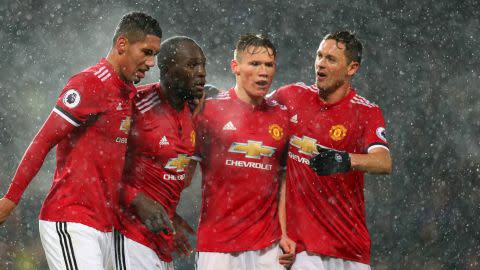 Manchester United celebrate