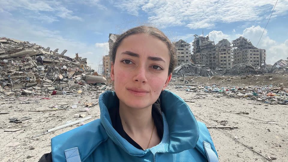 Plestia Alaqad, a 22-year-old citizen journalist, said she wanted to humanize Palestinians through her posts on Instagram. - Courtesy Plestia Alaqad