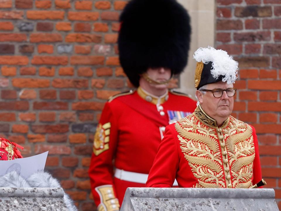 The Duke of Norfolk, pictured during the proclamation of King Charles III.