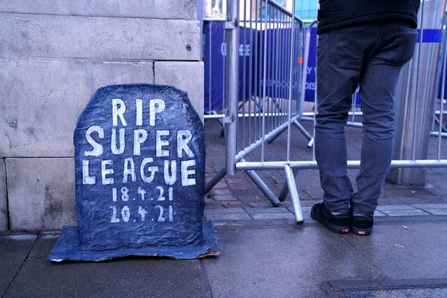 The Super League project capitulated after only 72 hours in April 