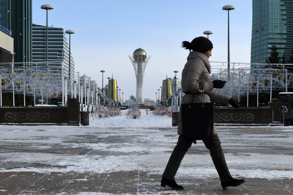 This 2017 photo shows Baiterek in the distance in Nur-Sultan, ‎Kazakhstan. While the structure resembles Knoxville's Sunsphere, construction didn't begin until 1996, roughly 15 years after the Scruffy City icon was built for the 1982 World's Fair.