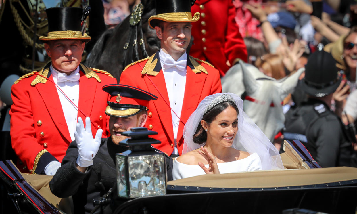 The newlyweds have a major feast planned for their lunchtime reception. (Photo: Matt Cardy/Getty Images)