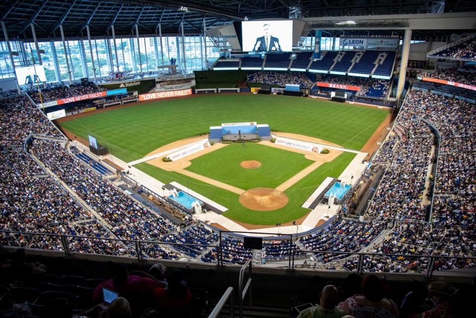 Marlins Park shown on Saturday, July 6, 2019 .