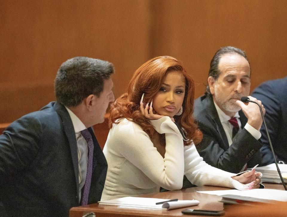 Cardi B is set to do 15 days of community service after accepting a plea deal (POOL/AFP via Getty Images)