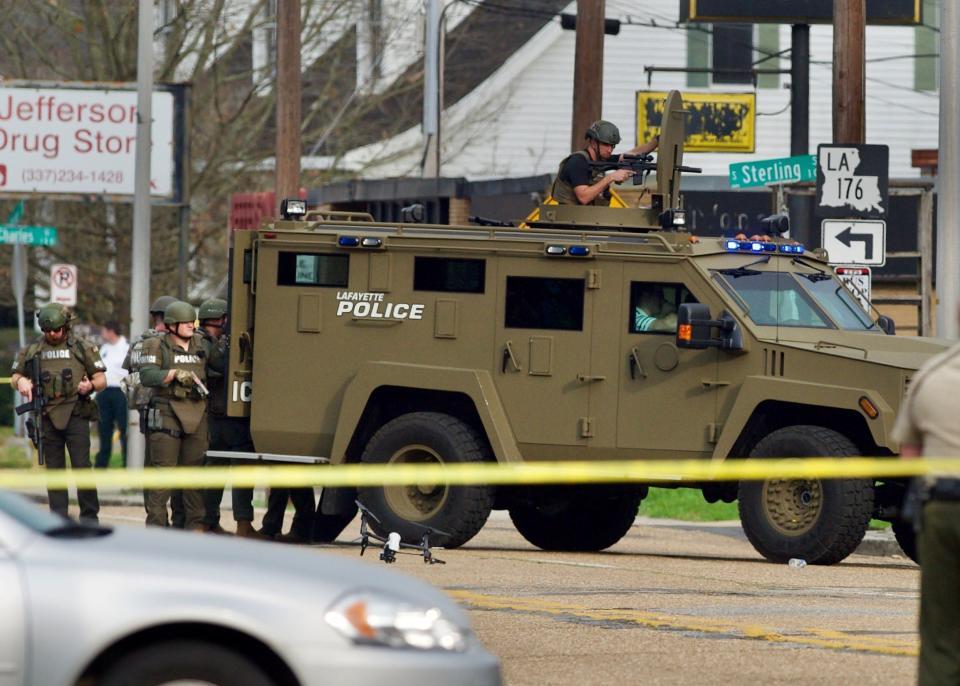 Lafayette SWAT Police respond to reports of a shooting