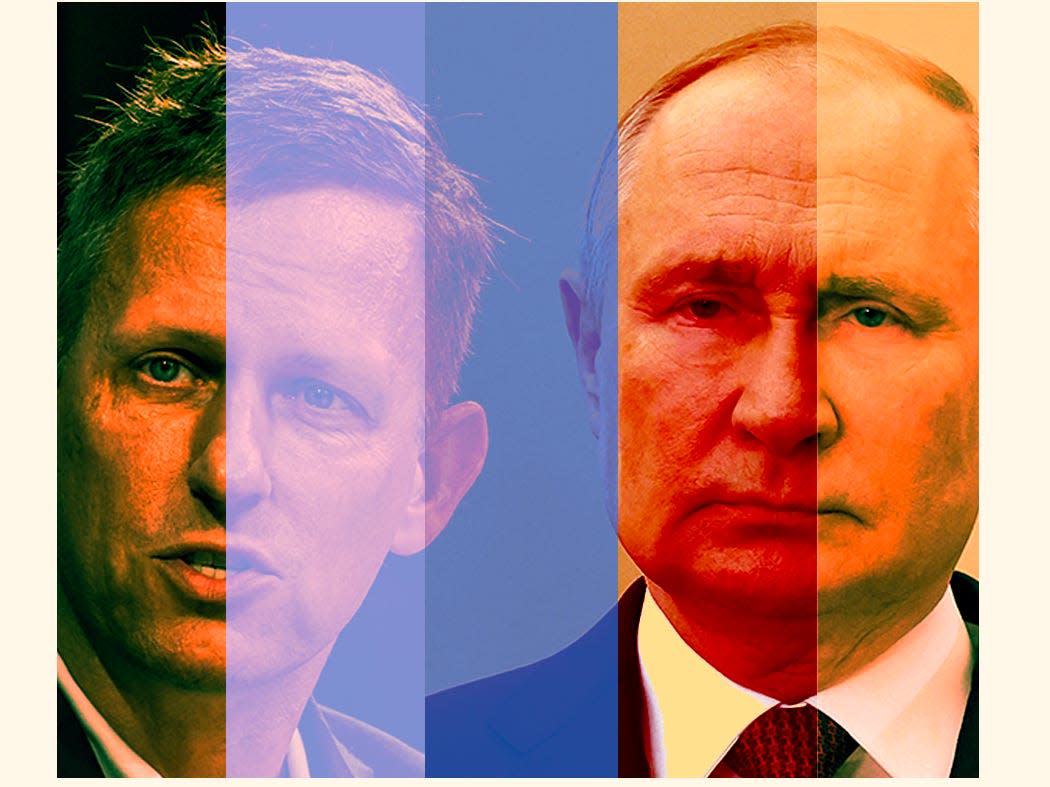 Vladamir Putin and Peter Theil