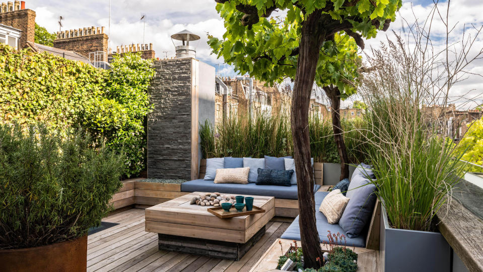 1. SURROUND A DECKED TERRACE WITH ORNAMENTAL GRASSES