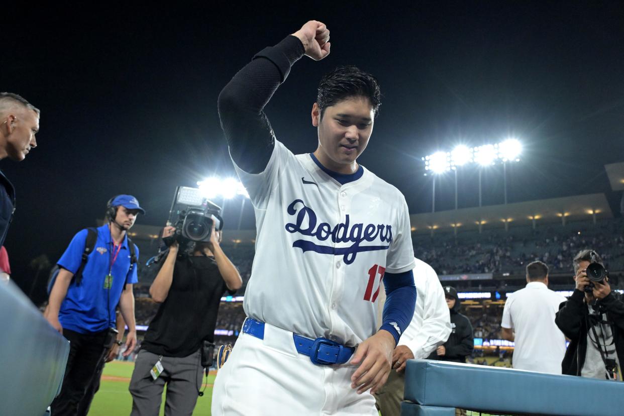 Shohei Ohtani joined the 40-40 club with a walk-off grand slam.