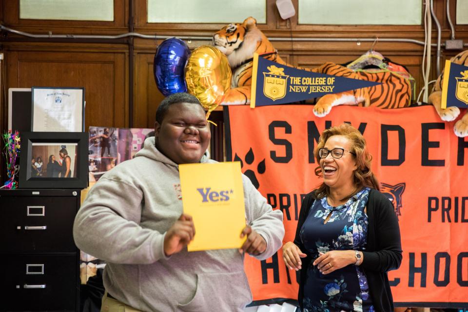 Dylan Chidick, 17, of Jersey City got accepted to The College of New Jersey, his first choice, after 17 other acceptance letters rolled in.