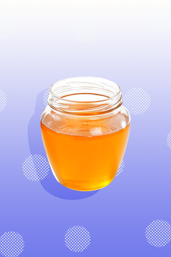 A jar of honey.