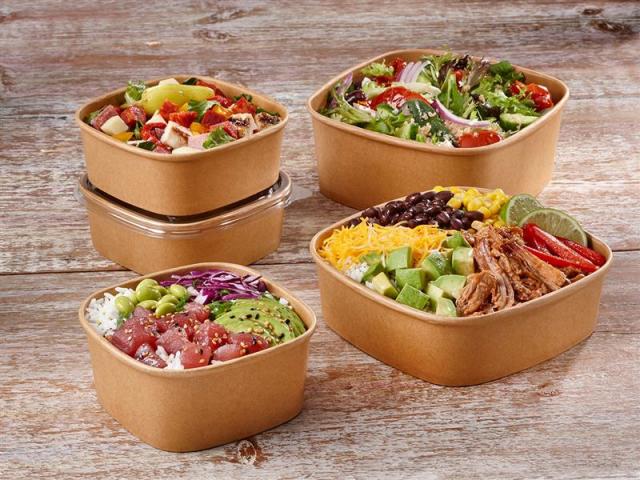 Kraft Paper Bowl with Secure Lid for Salad Lunch - China Karft Paper Bowl  and Salad Bowl price