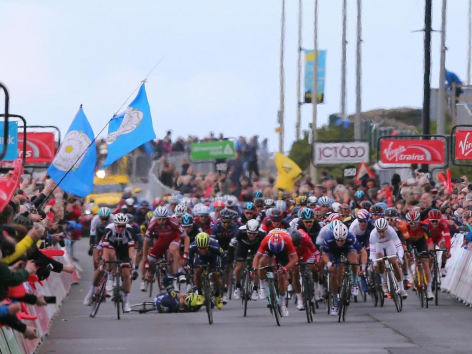 There was a huge crash on the final approach in Scarborough (Getty)