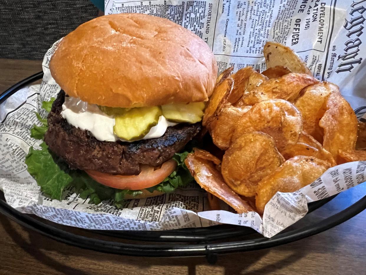 Diners can build their own burger at Tavern Grill at Jordan Creek Town Center.