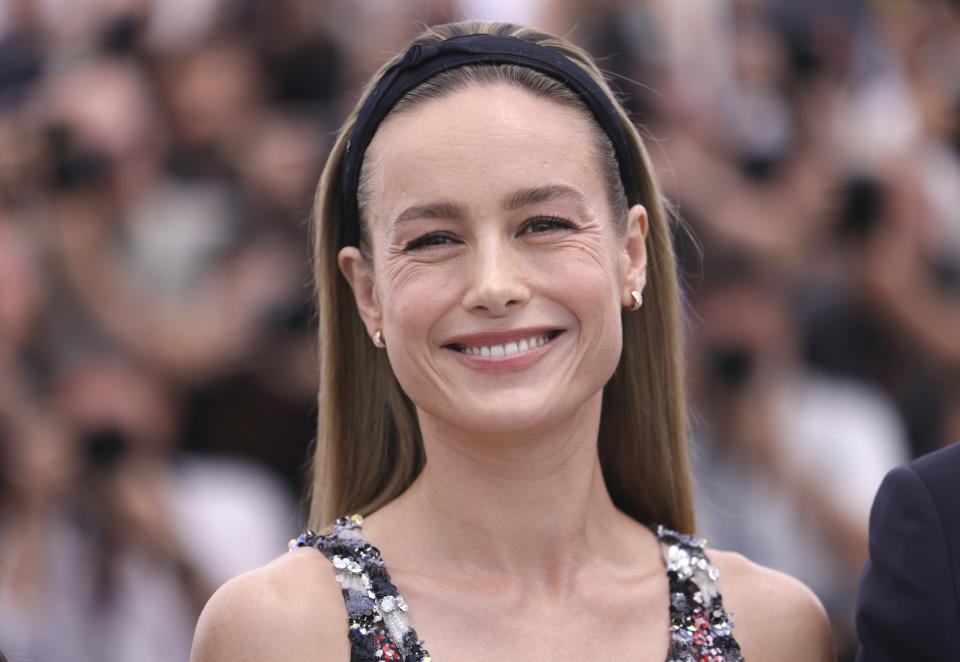 Jury member Brie Larson poses for photographers at the photo call for the jury at the 76th international film festival, Cannes, southern France, Tuesday, May 16, 2023. (Photo by Vianney Le Caer/Invision/AP)