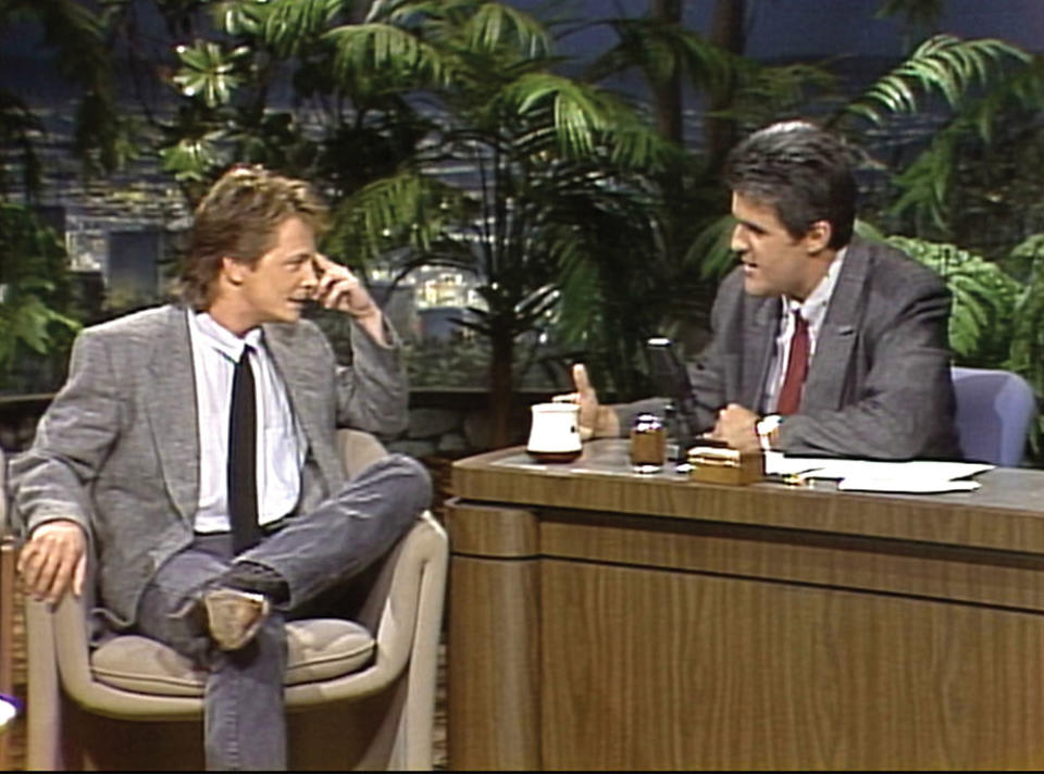 Fox with Jay Leno on The Tonight Show.