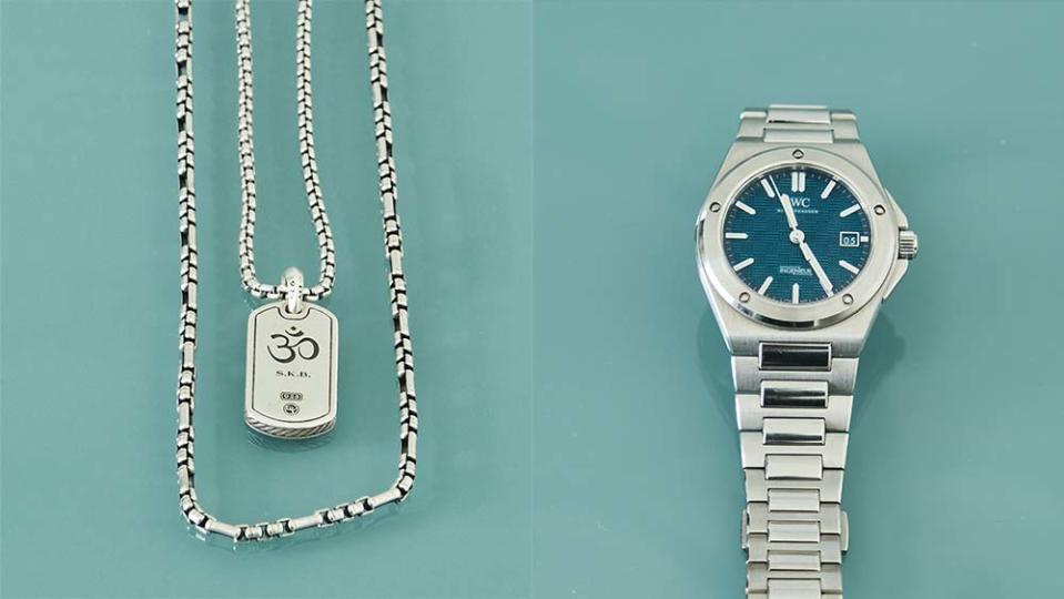 Necklaces by David Yurman and an IWC Ingenieur watch