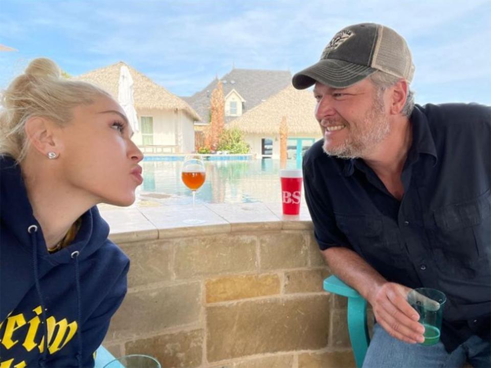 June 2021: Gwen Stefani and Blake Shelton are "ecstatic" about their wedding