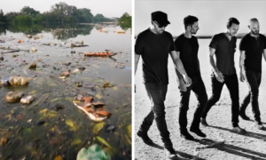 荷蘭非營利組織就發起海洋清理行動「<span>The Ocean Cleanup</span>」，並找來當紅英國樂團Coldplay贊助。（圖／翻攝自臉書）