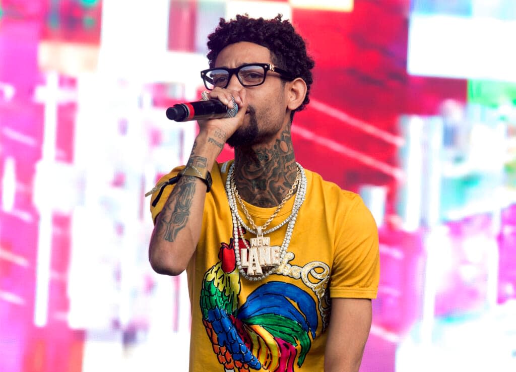 Philadelphia rapper PnB Rock performs at the 2018 Firefly Music Festival in Dover, Del., on June 16, 2018. The rapper, whose real name is Rakim Allen, was fatally shot during a robbery in South Los Angeles on Monday, Sept. 12, 2022. (Photo by Owen Sweeney/Invision/AP, File)