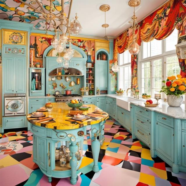 10 Wildly Colorful Kitchens That Thrill and Delight