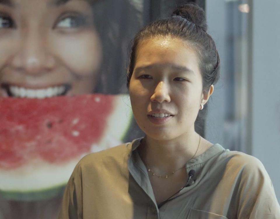 Pek Hai Lin speaking to Yahoo. (PHOTO: Yahoo TV Southeast Asia)