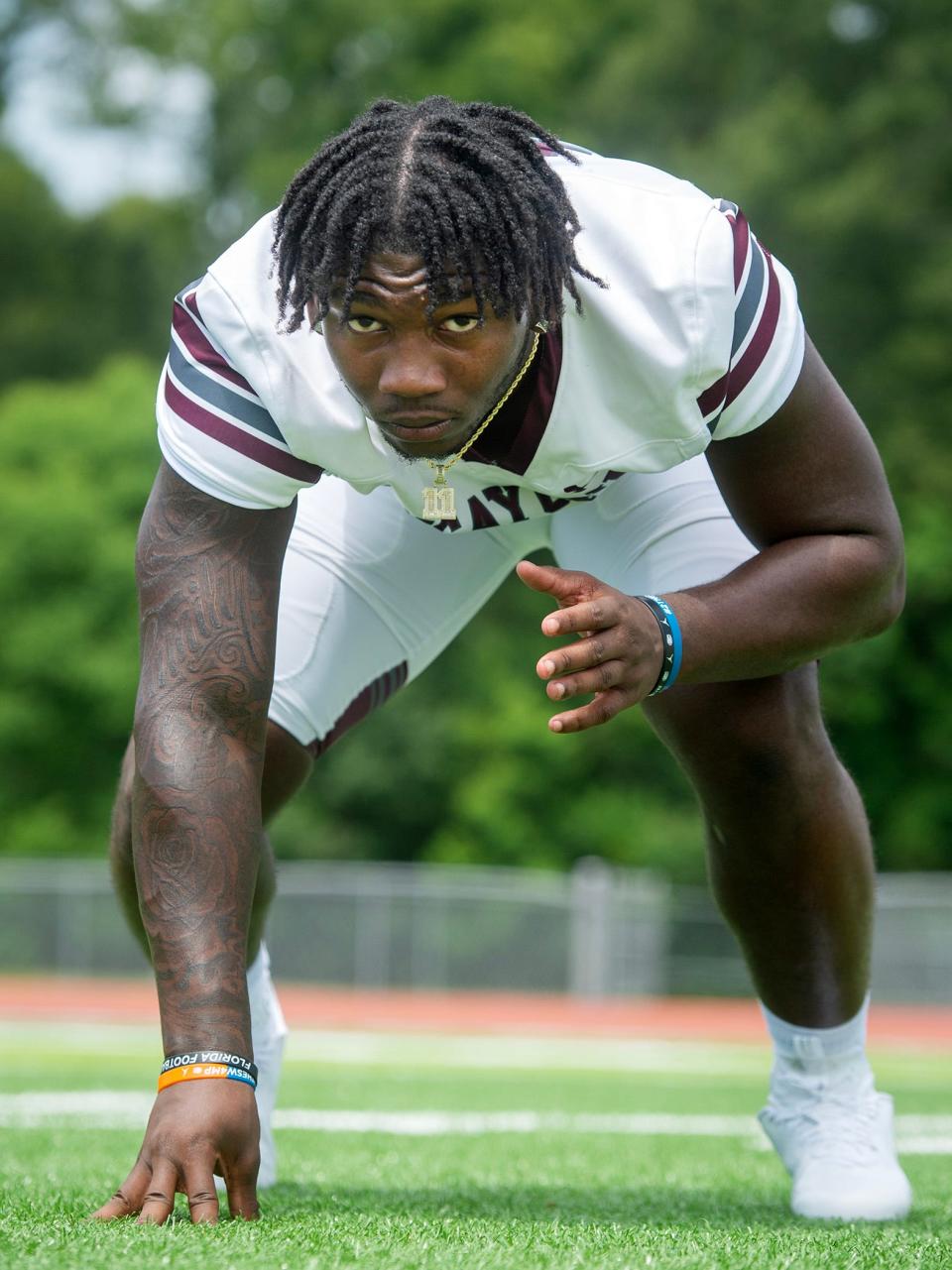 Picayune edge rusher Jamonta Waller, seen in Ridgeland, Miss., July 21, 2023, is a member of the 2023 Dandy Dozen. Waller has committed to Florida.