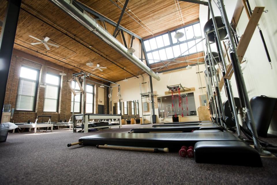 <b>Photo: Pilates Center of Chicago/<a href="https://yelp.com/biz_photos/pilates-center-of-chicago-chicago?utm_campaign=ece13527-c944-4b57-bcb7-8daed6d2a2e3%2C3d0997b0-233a-4d6d-a175-8b2d7c1c79db&utm_medium=81024472-a80c-4266-a0e5-a3bf8775daa7" rel="nofollow noopener" target="_blank" data-ylk="slk:Yelp;elm:context_link;itc:0;sec:content-canvas" class="link ">Yelp</a></b>