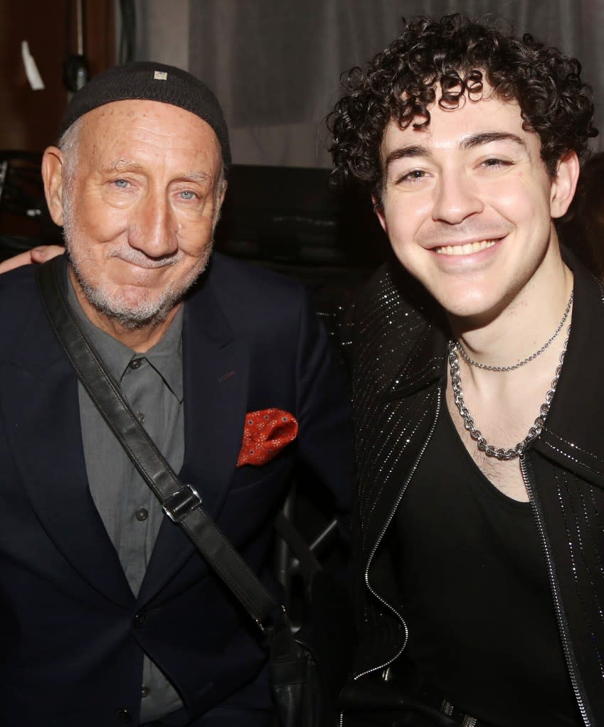 Bourzgui first met Townshend at the Goodman Theatre in Chicago — and then got to hang out with him backstage at a Who concert in England. Bruce Glikas/WireImage