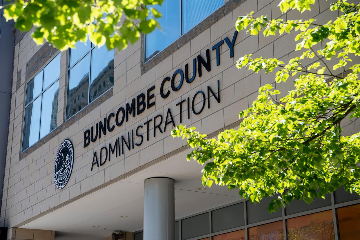 The Buncombe County Administration building in Asheville.