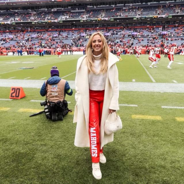 Brittany Mahomes' Red Pants Help Her Brace the Cold in Style at Chiefs Game