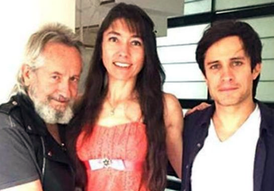 José Ángel García con Bella de la Vega y Gael García / Cortesía