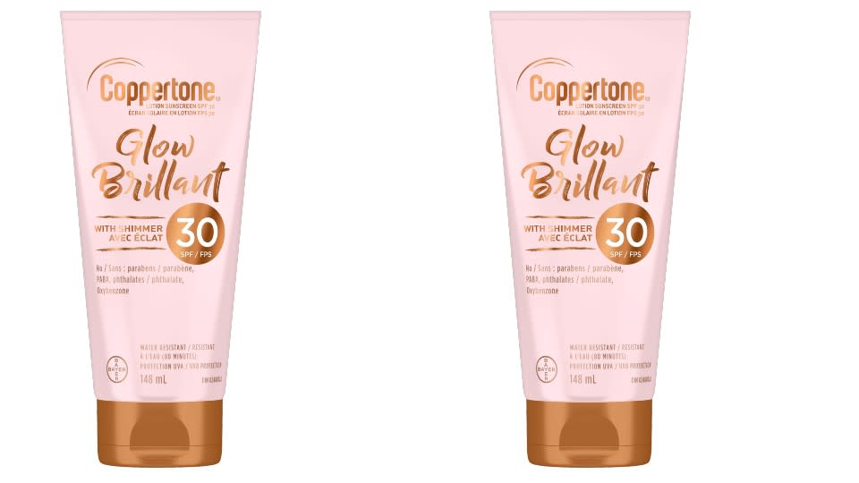 Coppertone Glow Sunscreen with Shimmer - Shoppers Drug Mart, $14